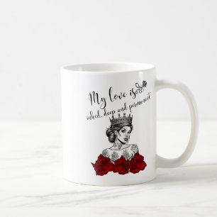 Tattooischer Single Frauen gebläht für Anti-Valent Kaffeetasse