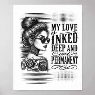 Tattooischer Single Frauen gebläht für Anti-Valent Poster