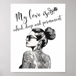 Tattooischer Single Frauen gebläht für Anti-Valent Poster
