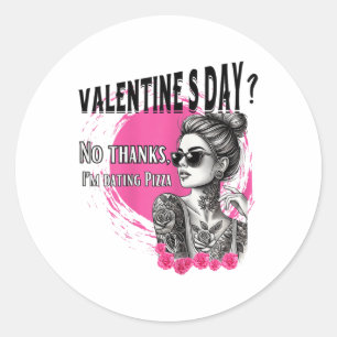 Tattooischer Single Frauen gebläht für Anti-Valent Runder Aufkleber