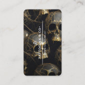 Tattooist Skull Gothic Tattoo Artist Visitenkarte (Vorderseite)