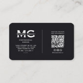 Tattooist Skull Gothic Tattoo Artist Visitenkarte (Rückseite)