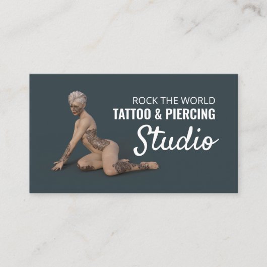 Tattooist, Tattooist und Body Piercer Visitenkarte (Vorderseite)