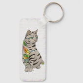 Tattookatze Schlüsselanhänger (Rückseite)