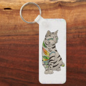 Tattookatze Schlüsselanhänger (Vorderseite)
