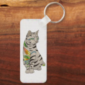 Tattookatze Schlüsselanhänger (Rückseite)