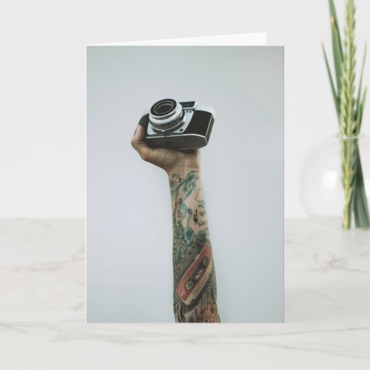 Tattooofotograf Bild ist alles Geburtstag Karte (Vorderseite)