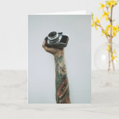 Tattooofotograf Bild ist alles Geburtstag Karte (Gelbe Blume)