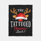 Tattooos Weihnachtswildpjs Xmas Familie Matching Fleecedecke (Vorderseite)