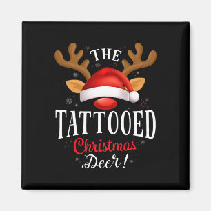 Tattooos Weihnachtswildpjs Xmas Familie Matching Magnet