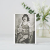 Tattooot Badebeauty Postkarte (Stehend Vorderseite)
