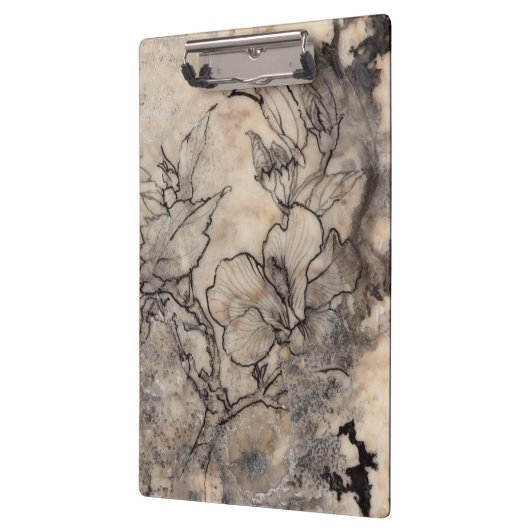 Tattooot floral I Klemmbrett (Links)