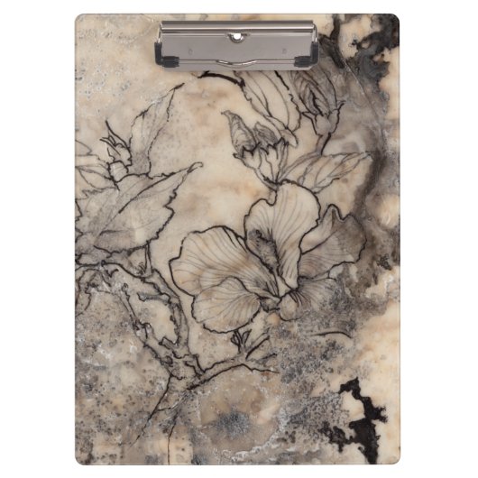 Tattooot floral I Klemmbrett (Vorderseite)