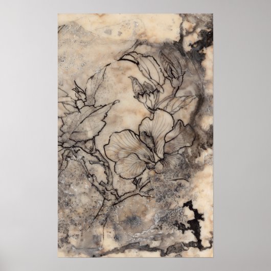 Tattooot floral I Poster (Vorne)