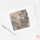 Tattooot floral I Quadratischer Aufkleber (Umschlag)