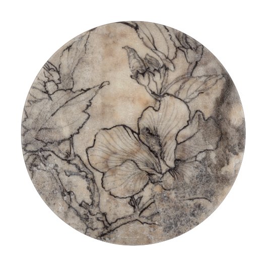 Tattooot floral I Schneidebrett (Vorderseite)