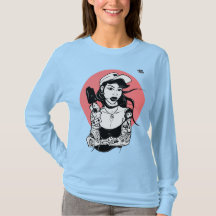Tattooot Ice Cream Girl Langarm T - Shirt
