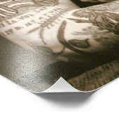 Tattooot mit Perlen Viktorianische Lady Framable F Fotodruck (Ecke)