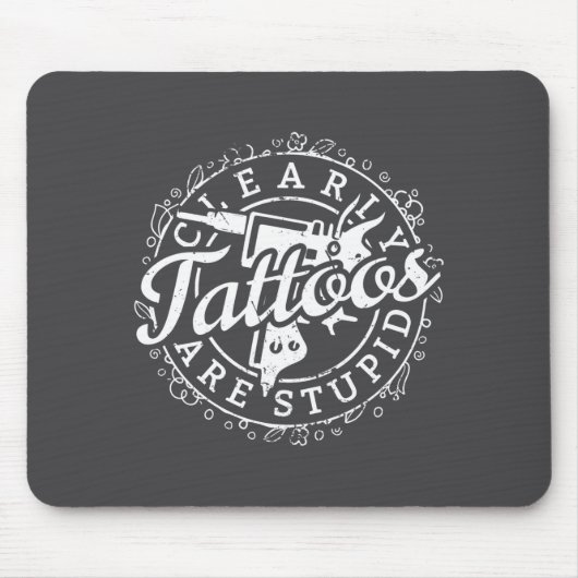 Tattoos Are Stud Shirt Funny Tattoo Artist Ink Lov Mousepad (Vorne)