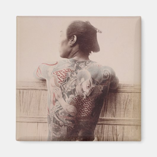 Tattoos des japanischen Bridegrooms, c.1880 (Foto) Magnet (Vorne)