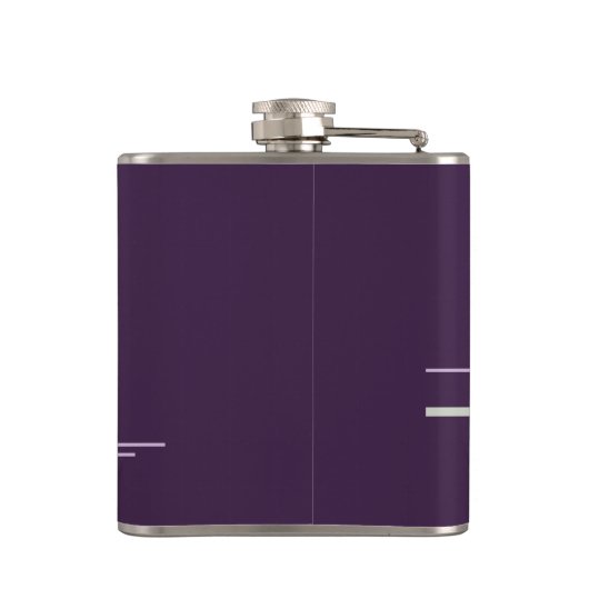 Tattoos Linework | Bohemische Lila Grüne Flachmann (Rückseite)