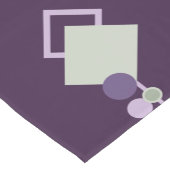 Tattoos Linework | Bohemisches Lila Grün Abstrakt Kurzer Tischläufer (Ecke)