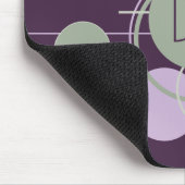 Tattoos Linework | Bohemisches Lila grünes Brandin Mousepad (Ecke)