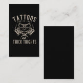 Tattoos Lover Inkted Tattoo Artist Visitenkarte (Vorne/Hinten)