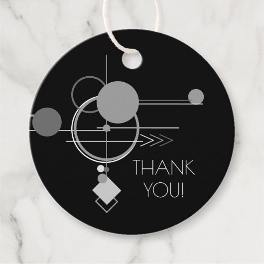 Tattoos Modernes Art Deco | Black and Gray Vielen Geschenkanhänger (Vorderseite)