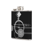 Tattoos Modernes Art Deco | Einfach benutzerdefini Flachmann (Links)