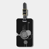 Tattoos Modernes Art Deco | Einfach benutzerdefini Gepäckanhänger (Vorderseite vertikal)