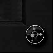 Tattoos Modernes Art Deco | Monochrom-Minimalismus Keramikknauf