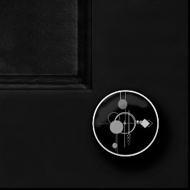 Tattoos Modernes Art Deco | Monochrom-Minimalismus Keramikknauf