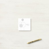 Tattoos Modernes Art Deco | Monochrom-Minimalismus Post-it Klebezettel (Auf Schreibtisch)