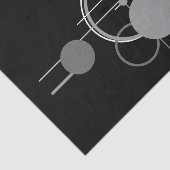 Tattoos Modernes Art Deco | Monochrom-Minimalismus Seidenpapier (Ausschnitt)