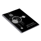 Tattoos Modernes Art Deco | Schwarz-Grau-Texte Notizblock (Rechte Seite)