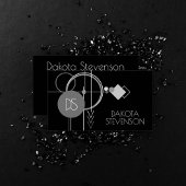 Tattoos Modernes Art Deco | Schwarzes und graues B Telefonnummerkarte