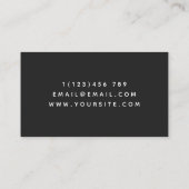 Tattoos nach Ihrem Namen Elegante Mystische Schlan Visitenkarte (Rückseite)