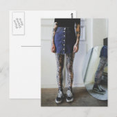 Tattoo's Niedliche Foto Postkarte (Vorne/Hinten)