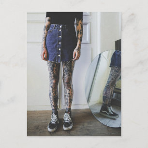 Tattoo's Niedliche Foto Postkarte