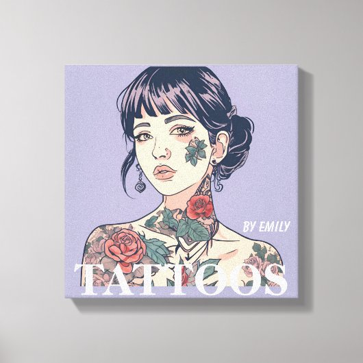 Tattoos Salon Leinwanddruck (Vorderseite)