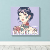 Tattoos Salon Leinwanddruck (Insitu (Holzboden))