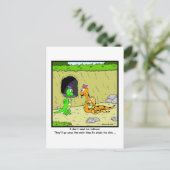 Tattoos: Schlange Cartoon Postkarte (Stehend Vorderseite)