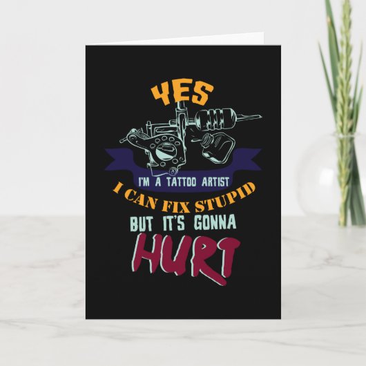 Tattoos sind Kunst Karte (Vorderseite)