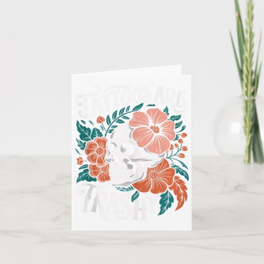 Tattoos sind schmutziges, sonniges Skelett, sarkas Karte (Vorderseite)