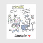 Tattoos Theme Funny Tattooist Aufkleber (Blatt)