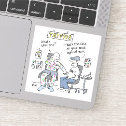 Tattoos Theme Funny Tattooist Aufkleber