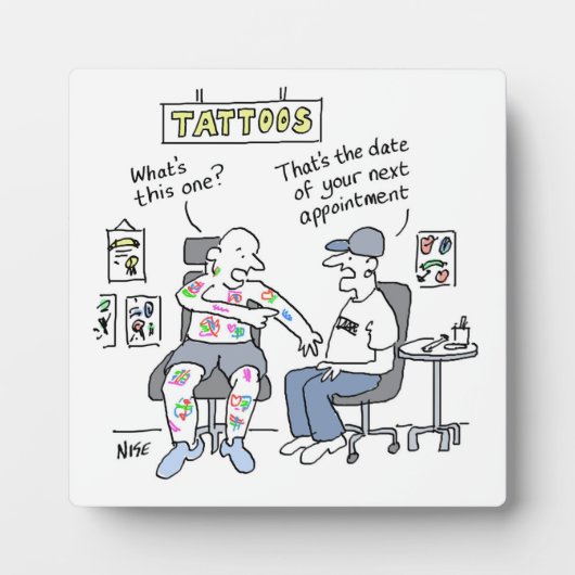 Tattoos Theme Funny Tattooist Fotoplatte (Vorderseite)