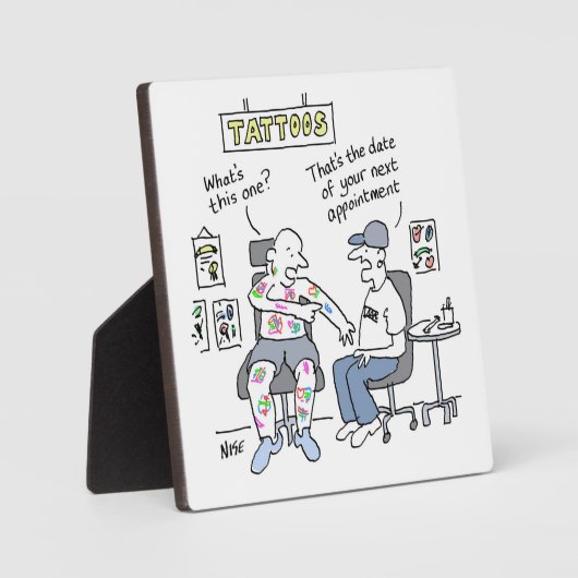 Tattoos Theme Funny Tattooist Fotoplatte (Vorderseite)
