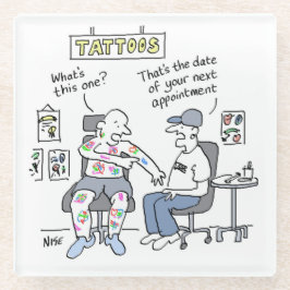 Tattoos Theme Funny Tattooist Glasuntersetzer